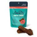  Jiminy's Dental Chews For Large Dogs – Cinnamon Dog Dental Chews, Teeth Cleaning Dog Treats, Reduce Tartar And Plaque, Made In USA, Cruelty Free, Dog Breath Freshener – 7 Count, 1-Pack