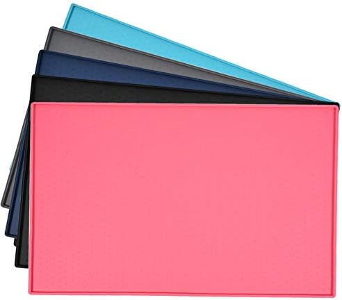  Juqiboom Dog Food Mat Anti-Messy Design Pet Bow Mat, Non Slip Silicone Waterproof Cat Feeding Placemat For Puppy Kitty Dog Cat Small Medium Animals