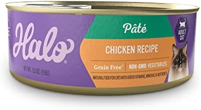  Halo Indoor Wet Cat Food, Grain Free, Seafood Medley 5.5oz Can (Pack Of 12)