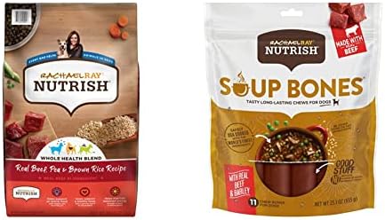  Rachael Ray Nutrish Premium Natural Dry Dog Food, Real Beef, Pea & Brown Rice Recipe, 14 Pounds, Model:-P