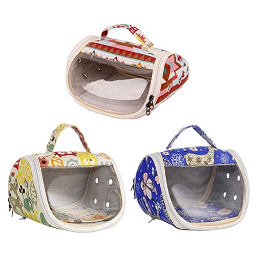  Cat Carrier Guinea Pig Travel Bag, Hamster Bed, Portable Hamster Breathable Bag, Travel Tote Bag Pet Carrier (Color : Brass)