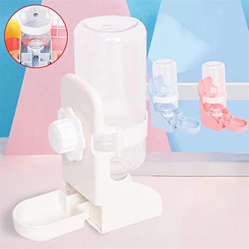  AYENCI Cat Automatic Water, 500ml Small Pet Hamster Automatic FeedersWater Fountain Plastic Rabbit Water Bottle Feeding Bowls Water Dispenser For Hamster (Color : Pink)