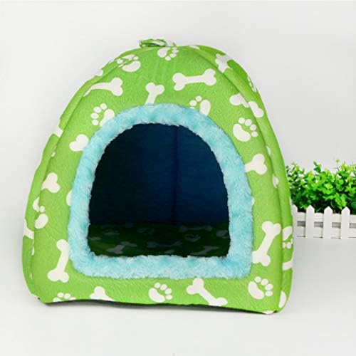  SENERY Warm Mongolian Yurts Shape Dog Bed Cave Foldable Cat Castle Bone Puppy House Tent Kennel Nest Small Dog Cushion