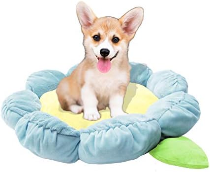  TONBO Soft Plush Small Cute And Cozy Food Dog Cat Bed, Washer And Dryer Friendly (Burger)