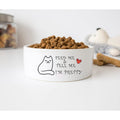 GENERIC Feed Me Tell Me I'm Pretty Pet Bowl, Cat Bowl, Ceramic Pet Bowl