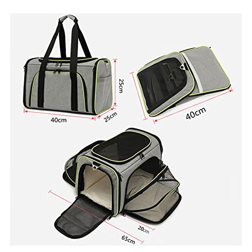  AYENCI Pet Backpack, Pet Carriers Bag Portable Breathable Foldable Bag Cat Dog Carrier Bags Outgoing Outdoor Travel Pets Cats Handbag Safety Zippers (Color : Red, Size : Small)