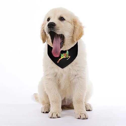 GENERIC Colorful Fawn Pet Bandana Collar - Scarf Collar - Art Dog Bandana Minimal Head Cicumference