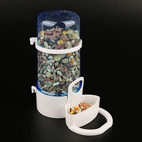  HomeSoGood 2 Pack Automatic Bird Feeder Food Dispenser Feeding Bowl Box Plastic Splash Bird's Container(one Size,White)