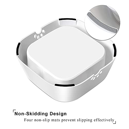  UPSKY Dog Bowl Dog Water Bowl No Spill Pet Water Bowl No Drip Slow Water Feeder Dog Bowl No-Slip Pet Water Dispenser 35oz Slow Drinking Bowl For Dogs And Cats