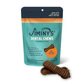  Jiminy's Dental Chews For Medium Sized Dogs – Cinnamon Dog Dental Chews, Teeth Cleaning Dog Treats, Reduce Tartar And Plaque, Made In USA, Cruelty Free, Dog Breath Freshener – 12 Chews