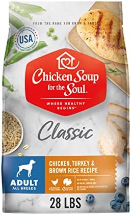  Chicken Soup For The Soul Small Bites Dog Food, Chicken, Turkey & Brown Rice Recipe, 4.5 Lb. Bag | Soy Free, Corn Free, Wheat Free | Dry Dog Food Made With Real Ingredients