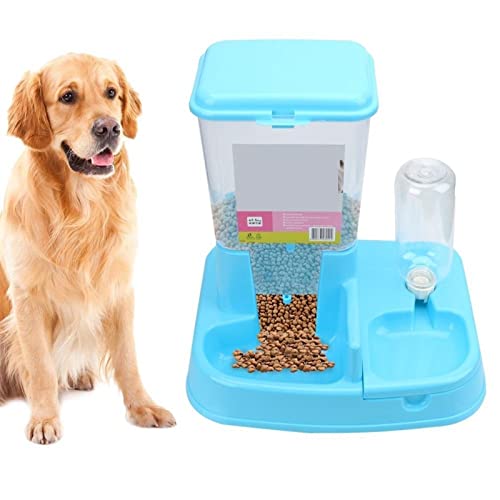  AACARB Cat Water Dispenser, Pet Automatic Feeders Drinking Bowl For Dog Food Dispenser Water Drinking Large Capacity Cat Feeding Bottle Pet Supplies (Color : Green)