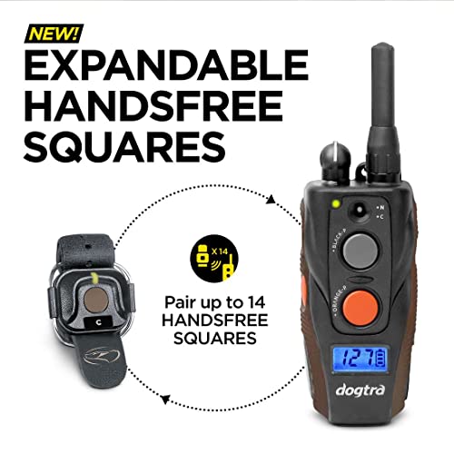  Dogtra ARC HANDSFREE Plus Remote Training Dog Collar - 3/4 Mile Range, Expandable To 2 Dogs, Waterproof, Rechargeable, 127 Training Levels, High Performance Vibration, W/ PetsTEK Clicker