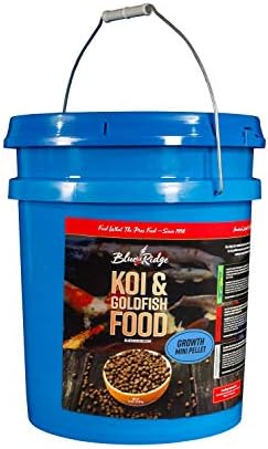  Blue Ridge Fish Food Pellets [2lb] Koi And Goldfish Growth Formula, Mini Floating Pellet, Balanced Diet