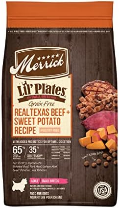  Merrick Lil Plates Grain Free Small Breed Recipe, 4-Pound, Chicken