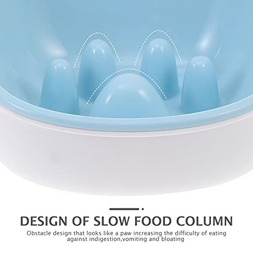  Ceramic Dog Bowls 2pcs Dog Slow Feeder Bowl Slowing Feeding Food And Water Dish Pet Hanging Bowl Eating Feeder Container For Puppy Kitten Cage Accessory Silicone Dog Bowl