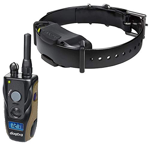  Dogtra 1900S Remote Dog Training Collar - 3/4 Mile Range, Waterproof, Rechargeable, Vibration - Includes Essential Pet Products Dog Training Clicker And Collapsible Food And Water Bowl