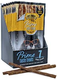  Cat Prime Taste Jerky – Cat Treats – Delicious Soft Cat Snack – 90% Meat – Irresistible Flavors – Special Box (Salmon Flavor, 70 Count)
