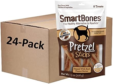  SmartBones No Artificial Colors Or Preservatives Pretzel-Style Chews, Treat Your Dog To A Fun Shapped Rawhide-Free Chew
