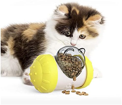  Dog And Cat Toys Pet Feeder Dog Educational Toys Pet Feeder Food Overflow Device Tumbler ABS Material Allows Cats And Dogs To Eat Slowly To Help Pets Digest (Green)