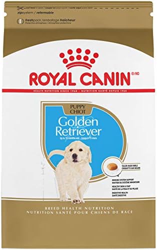 Royal Canin Golden Retriever Puppy Breed Specific Dry Dog Food, 30 Lb. Bag