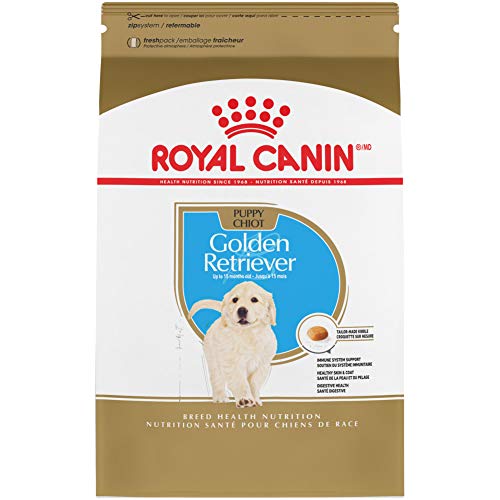  Royal Canin Golden Retriever Puppy Breed Specific Dry Dog Food, 30 Lb. Bag
