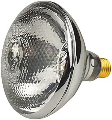  BONGBADA Heat Lamp Bulb PAR38 175 Watts 2 Pack Red Infrared Heavy Thickened Glass Lamp Bulb For Food Service, Brooder Bulb, Chicks, Pet, Bathroom, Light Therapy, Reptiles And Amphibian Use E26 Base