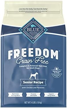  Blue Buffalo Freedom Grain Free Natural Senior Dry Dog Food, Chicken 24-lb
