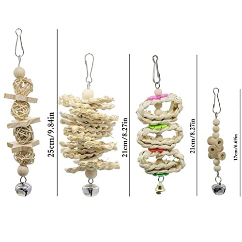  JYDQM 7pcs Bird Toys Cockatiel Parrot Toys And Accessories Budgie Perch Stand Parkiet Speelgoed Vogelspeelgoed