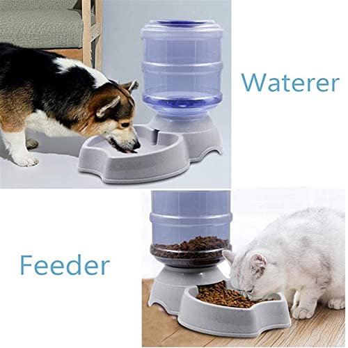  AYENCI Cat Automatic Water, 3.8L Dog Bowl Automatic Cat Feeder Large Capacity Pet Bowl Water Bottle For Cat Food Dish Water Dispenser Pet Feeding Supplies (Color : Pink Water Feeder)