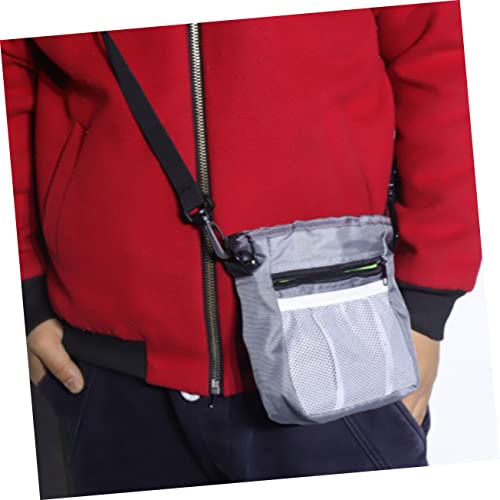  TENDYCOCO Pet Treat Pouch Pet Gear Feed Pocket Snack Food Carrier Box Dog Training Waist Bag The Dog Fanny Pack Feed Bag Equipment Grey Men And Women Shrinkable Dog Bag