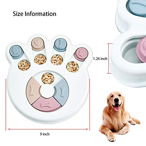  NENGISK Dog Slow Feeder, Food Treat Dispenser, Interactive Training Toy, Playing Feeder, Improve Intelligence, Fun Puzzle Game Toy For Pets, Aid Pets Digestion ABS Colorful Medium Size (Green)