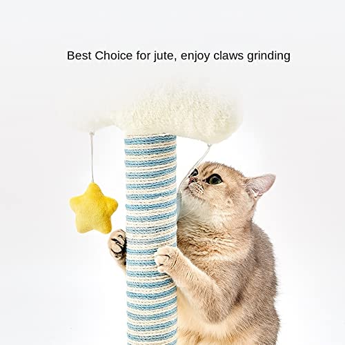  JYDQM Cats Climbing Frame Sisal Small Cats Scratching Board Cat Toys Does Not Grinding Claws Furniture Cats Gripping Column (Color : A, Size : One Size)