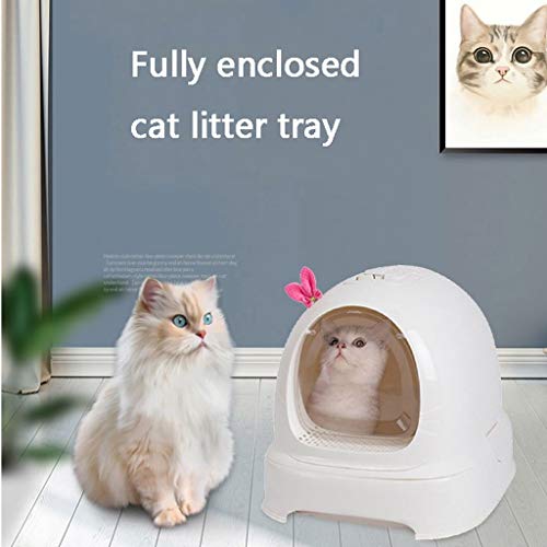  SHUTING2020 Cat Litter Box Kitty Litter Boxes Cat Litter Bowl Full Closed Drawer Cat Food Cat Toilet Large Cat Sand Bowl Anti-Splashing Cat Pot Pot Pull Deodorant Kitty Litter Loo Litter Litter Box