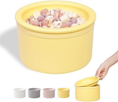 BOWLBOWL Elevated Cat Dog Bowls For Small Dogs, 6.5" Wide Raised Cat Food Bowls Whisker Friendly, Anti Vomiting Cat Bowls For Indoor Cats, No Spill Dog Bowl, Made In Korea! (3.9", Round, Pink)