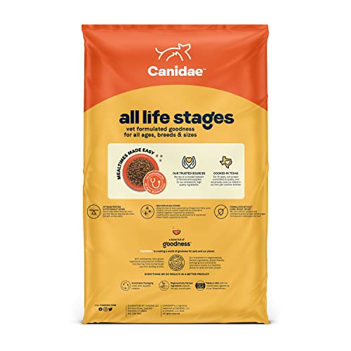  Canidae All Life Stages Premium Dry Dog Food For All Breeds, All Ages, Chicken Meal & Rice Recipe, 40 Lbs