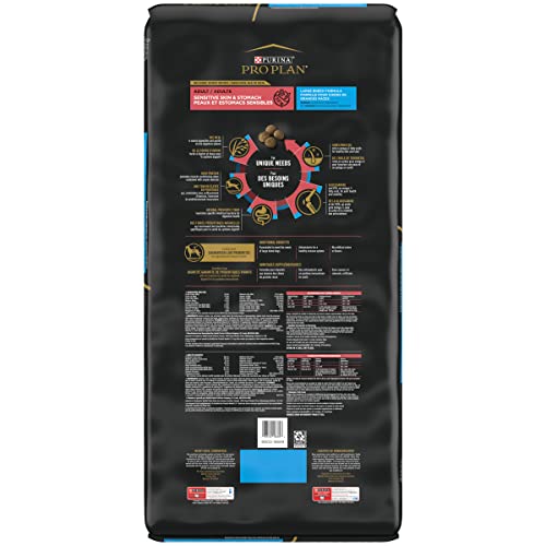  Purina Pro Plan Sensitive Stomach And Stomach Large Breed Dog Food, Salmon Formula - 35 Lb. Bag