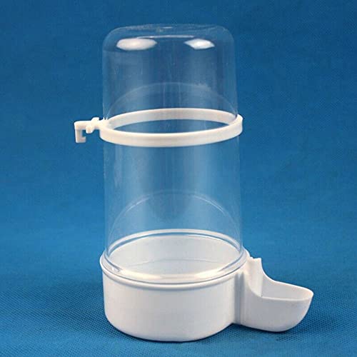  HomeSoGood 2 Pack Automatic Bird Feeder Food Dispenser Feeding Bowl Box Plastic Splash Bird's Container(one Size,White)
