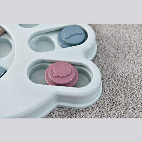  NENGISK Dog Slow Feeder, Food Treat Dispenser, Interactive Training Toy, Playing Feeder, Improve Intelligence, Fun Puzzle Game Toy For Pets, Aid Pets Digestion ABS Colorful Medium Size (Green)