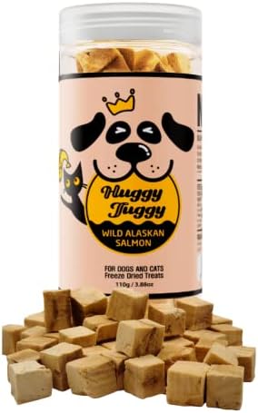  Huggy Tuggy Freeze Dried Chicken Breast Treats For Dog And Cat - Natural Single Ingredient Pet Food Pet Treat, High Protein - No Fillers, Preservatives, Or Additives, Gluten Free - 4.76 Oz