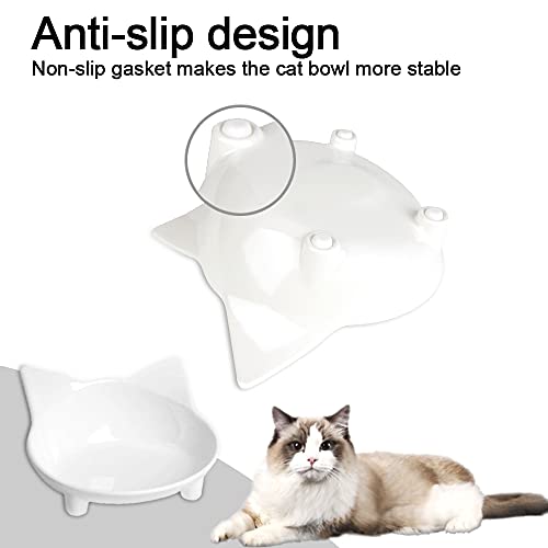  Cat Bowls Non Slip Cat Food Bowls Shallow Cat Food Dish Pet Bowls To Stress Relief Of Whisker Fatigue & Prevent Vomiting Cat Feeding Bowls Wide Dog Bowls For Cats Puppy Rabbit Small Animals