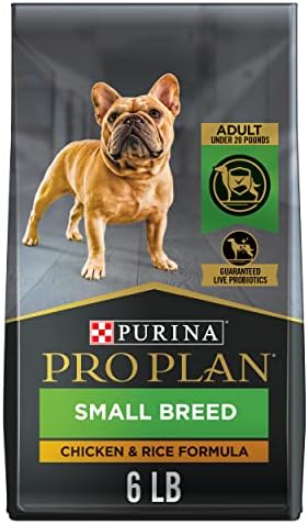  Purina Pro Plan High Protein Small Breed Dog Food, Chicken & Rice Formula - 6 Lb. Bag