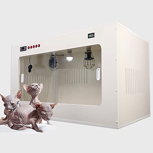  JUHAIYUAN Dog Incubator For Puppies, Puppy Incubator, Pet Incubator Box, Large PET Brooder Nursery Dog, Specially Designed For Pet Pups, 24X24X39 Inch