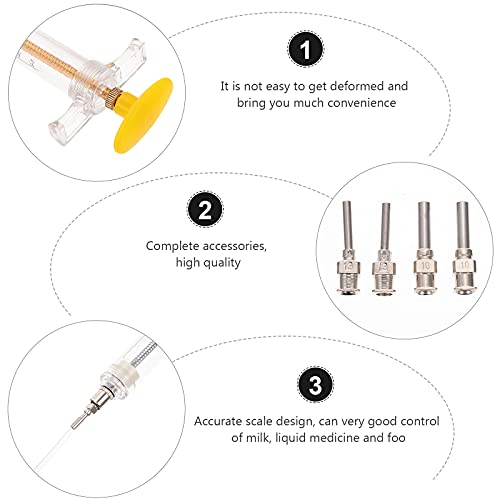  Puppy 1 Set Bird Feeding Syringe With Feeding Tube Baby Bird Liquid Food Feeding Tool Pet Bird Feeder