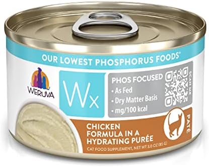  Weruva Wx Phos Focused, Tilapia & Tuna Formula In A Hydrating Purée, 3oz Can (Pack Of 12)