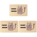  Mipcase Large Cat Litter Mat 3pcs Kittens Cats/Litter Food Cm Inch Pad Puppy Urine Dogs Mat Backing, Sleeping Pet, Kitten With Non- Fedding Mat, Mat- Proof Beige Scatter For Washable,