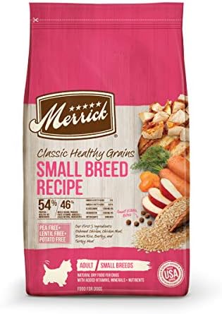  Merrick Classic Healthy Grains Dry Dog Food Real Beef & Brown Rice Recipe With Ancient Grains, Offer - 33 Lb. Bag