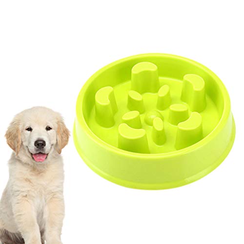  Balacoo Plastic Slow Feeder Cat Feeding Devices Puppy Feeder Dog Bowls Dog Slow Bowl Anti Dog Food Bowl Plastic Dog Food Feeding Bowl For Pet Dog (Light Green) Puppy Pet Slow Feeder Bowl