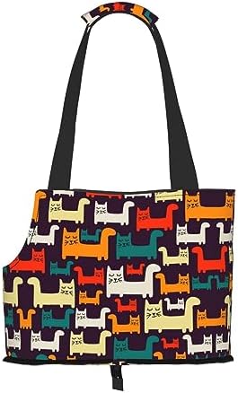  Mqgmz Industrial Brick Wall Background Print Pet Carrier Tote Bag With Pocket Safety - Amazing Design