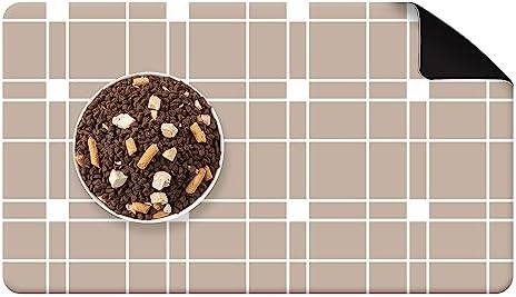  Rest-Eazzzy Absorbent Dog Bowl Mat 18"x30", Dog Food Mat, Non-Slip Pet Food Mat, Large Dog Mat For Food And Water, Durable And Eco-Friendly Dog Feeding Mat- Waterproof Backing, Machine Washable